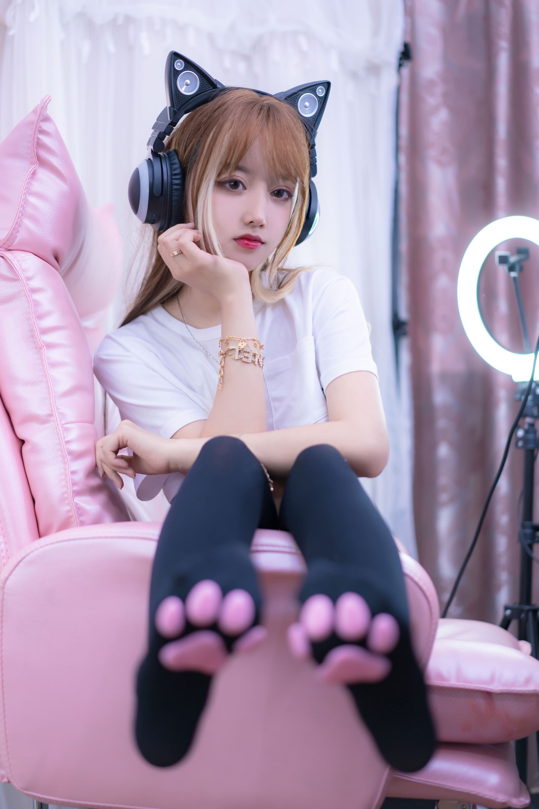 [Cosplay]米线线sama–电竞猫咪写真套图插图9
